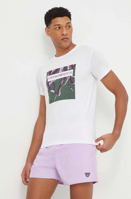 EMPORIO ARMANI Tricou 211818 4R469 Alb