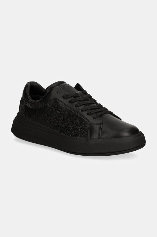 CALVIN KLEIN Sneakers Low Top Lace Up Lth Mono HM0HM01557 Negru