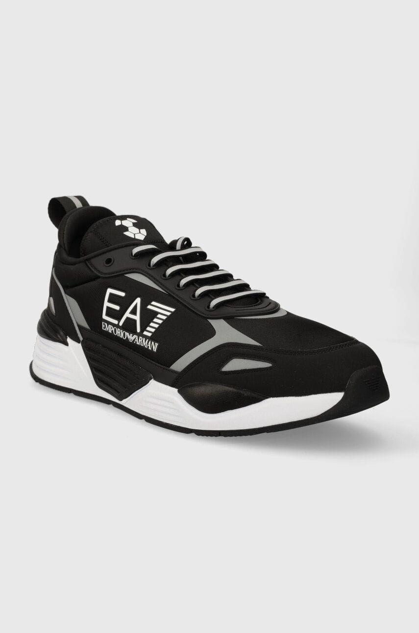 EA7 EMPORIO ARMANI Sneakers X8X159 XK364 N763 Negru + Argintiu