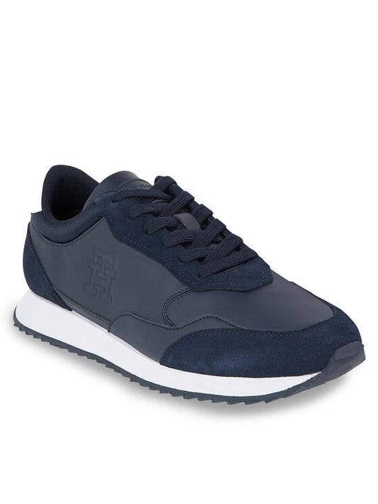 TOMMY HILFIGER Sneakers Runner Evo Lth Mix FM0FM04776 Bleumarin