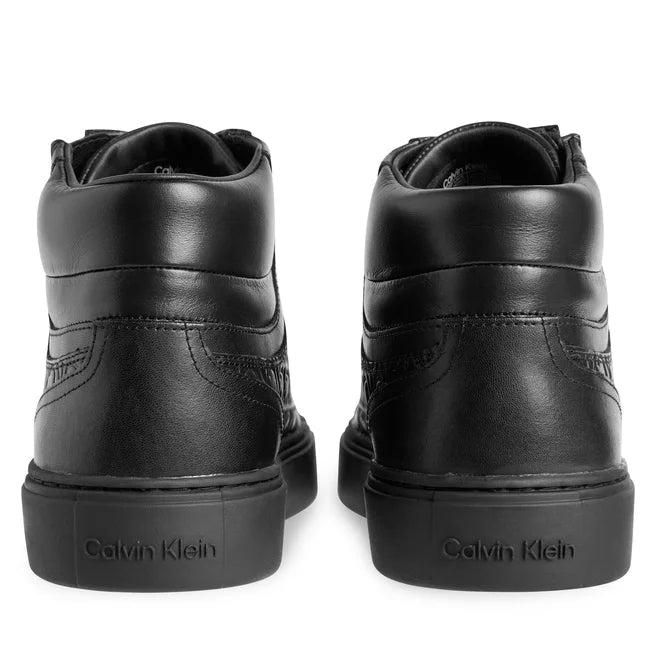 CALVIN KLEIN Sneakers High Top Lace Up W/Zip Mono